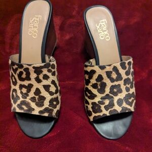 Franco Sarto Animal Print Mules